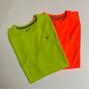 Set of 2 Old Navy Active Mens Medium Neon T-Shirts